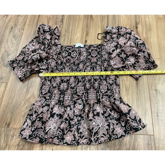 BB Dakota Steve Madden  Floral Puff Sleeve Top  Size: Medium - Picture 8 of 8